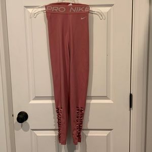 Nike Pro Dri-Fit Dusty Pink Leggings (XS)